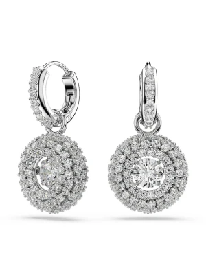 Swarovski kolczyki damskie metalowe z cyrkonią SUBLIMA srebrny