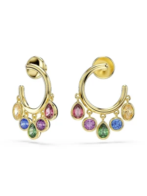Swarovski kolczyki damskie pozłacane z cyrkonią IMBER złoty