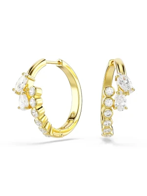 Swarovski kolczyki damskie pozłacane z cyrkonią MESMERA złoty
