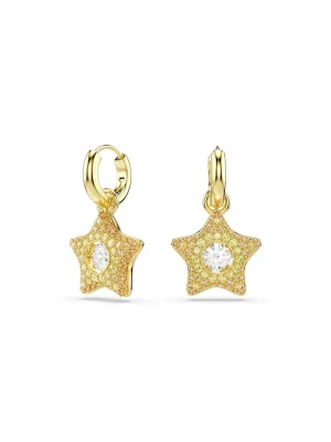 Swarovski kolczyki damskie pozłacane z cyrkonią SUBLIMA złoty