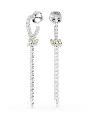 Swarovski kolczyki damskie z cyrkonią HYPERBOLA srebrny