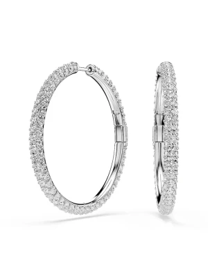 Swarovski kolczyki damskie z kryształem Swarovski DEXTERA srebrny