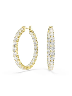 Swarovski kolczyki MATRIX złoty