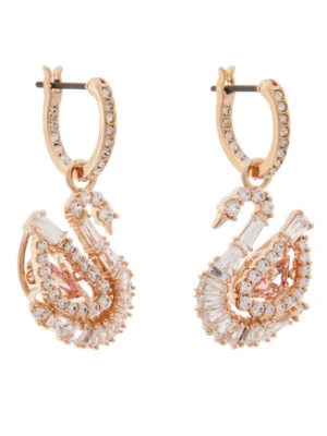 Swarovski Kolczyki Swan 5732415 Różowe złoto