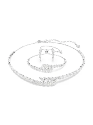 Swarovski komplet biżuterii damski z cyrkonią MESMERA 3-pack srebrny