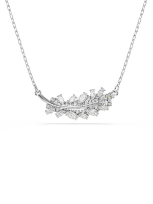 Swarovski naszyjnik damski metalowy z cyrkonią VIENNA srebrny
