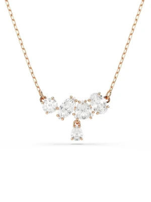 Swarovski naszyjnik damski pozłacany z cyrkonią MESMERA złoty
