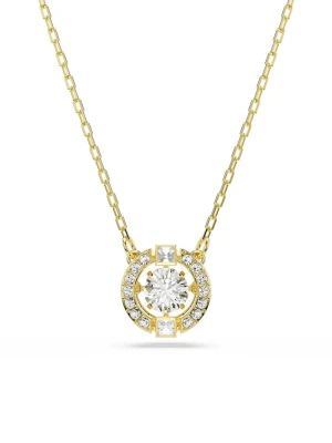 Swarovski naszyjnik damski pozłacany z cyrkonią UNA złoty
