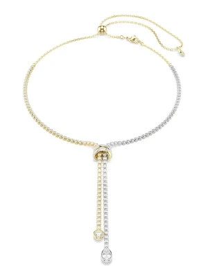 Swarovski naszyjnik damski z cyrkonią HYPERBOLA złoty