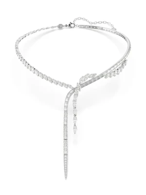 Swarovski naszyjnik damski z cyrkonią MESMERA srebrny