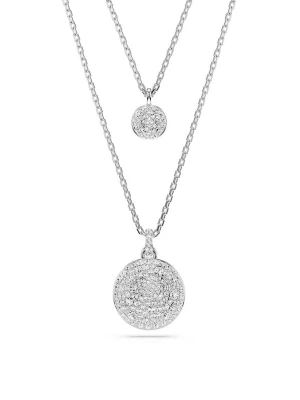Swarovski naszyjnik METEORA srebrny