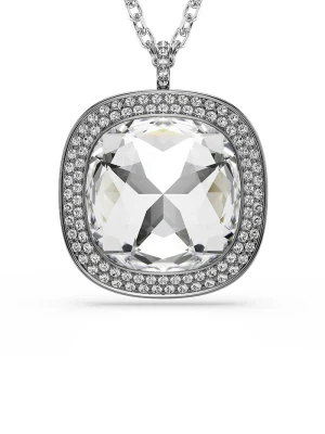 Swarovski naszyjnik z kryształem Swarovski UNA srebrny