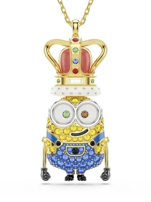 Swarovski naszyjnik z zawieszką damski pozłacany kryształ Swarovski MINIONS