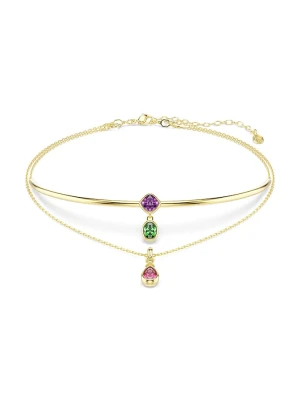 Swarovski naszyjnik z zawieszką damski pozłacany z cyrkonią IMBER złoty