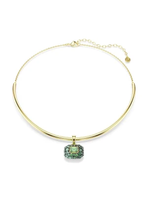 Swarovski naszyjnik z zawieszką damski pozłacany z cyrkonią SUBLIMA zielony