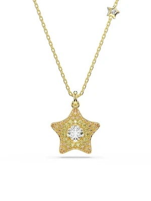 Swarovski naszyjnik z zawieszką damski pozłacany z cyrkonią SUBLIMA złoty