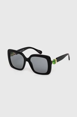Swarovski okulary przeciwsłoneczne 5679521 LUCENT kolor czarny