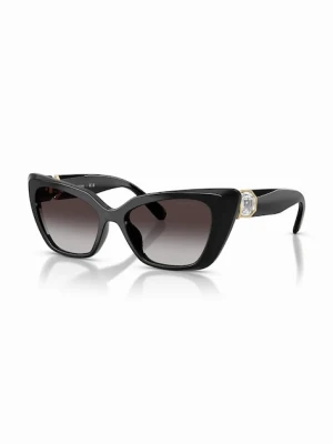 Swarovski okulary przeciwsłoneczne kocie oczy damskie MILLENIA czarny