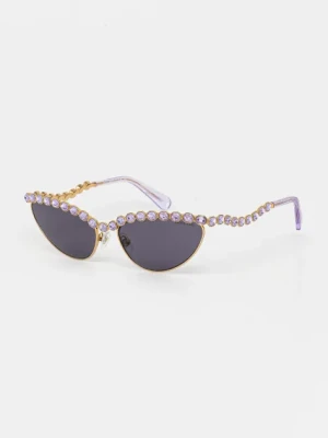 Swarovski okulary przeciwsłoneczne MILLENIA damskie kolor fioletowy 5724513