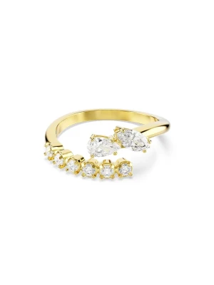 Swarovski pierścionek damski z cyrkonią MESMERA złoty