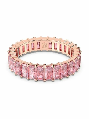Swarovski pierścionek Matrix różowy