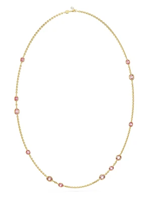 Swarovski Pozłacany naszyjnik z elementami ozdobnymi - dł. 100 cm rozmiar: onesize