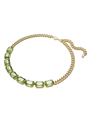 Swarovski Pozłacany naszyjnik z elementami ozdobnymi - dł. 45 cm rozmiar: onesize