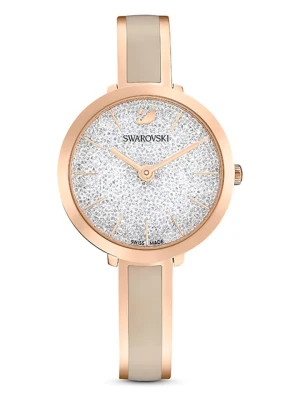Swarovski Zegarek kwarcowy w kolorze różowozłoto-szarym rozmiar: onesize