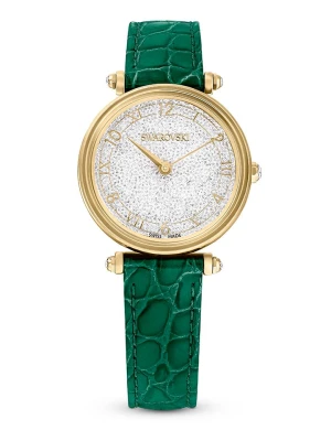 Swarovski Zegarek kwarcowy w kolorze złoto-zielono-białym rozmiar: onesize