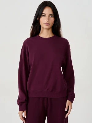 Bawełniana bluza z okrągłym dekoltem Etam