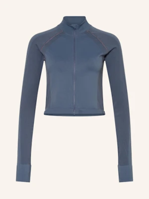 Sweaty Betty Krótka Kurtka Treningowa Athlete blau
