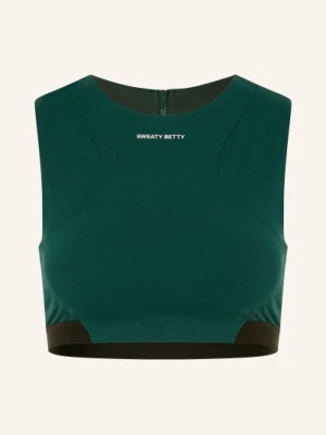Sweaty Betty Krótki Top Power Editorial gruen