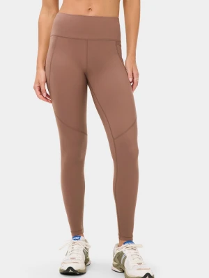 Sweaty Betty legginsy sportowe damskie Power Workout brązowy