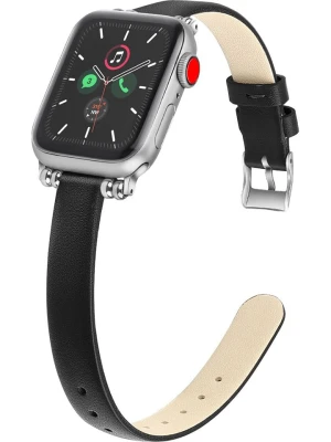 SWEET ACCESS Skórzany pasek w kolorze czarnym do zegarka iWatch rozmiar: onesize