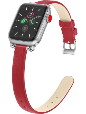 SWEET ACCESS Skórzany pasek w kolorze czerwonym do zegarka iWatch rozmiar: onesize