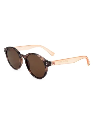 SWEET YEARS Okulary przeciwsłoneczne unisex w kolorze kremowo-brązowym rozmiar: 50