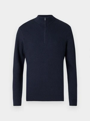 Sweter Abercrombie & Fitch granatowy