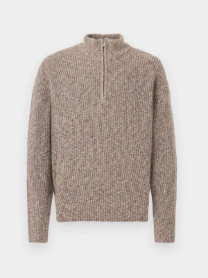 Sweter Abercrombie & Fitch brązowy