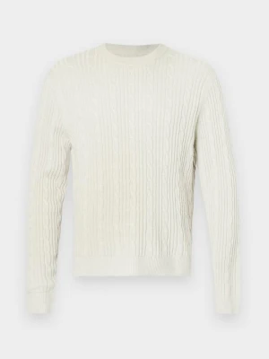 Sweter Abercrombie & Fitch mleczny