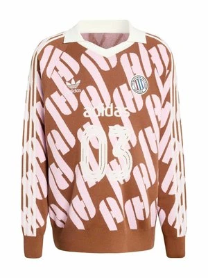 Sweter adidas Originals brązowy