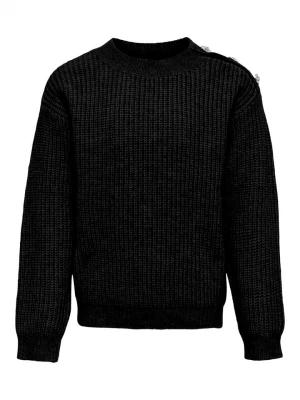 KIDS ONLY Sweter "Airy" w kolorze czarnym rozmiar: 122/128