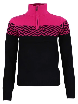 Peak Mountain Sweter w kolorze różowo-czarnym rozmiar: L