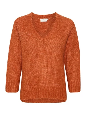 Kaffe Sweter "Alioma" w kolorze pomarańczowym rozmiar: M
