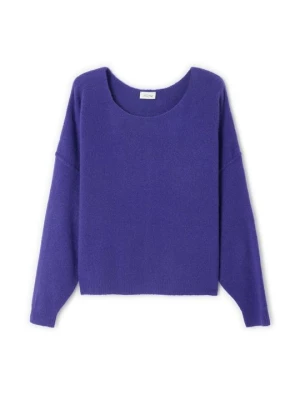 Sweter American Vintage fioletowy melanż
