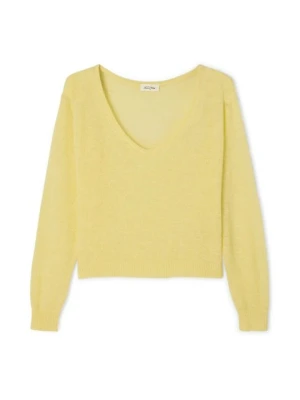 Sweter American Vintage jasnożółty