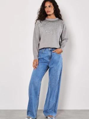 Sweter Apricot srebrny