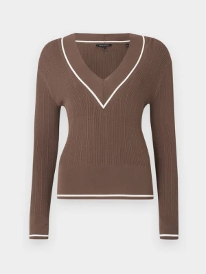 Sweter Armani Exchange brązowy