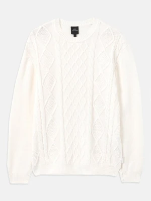 Sweter Armani Exchange mleczny