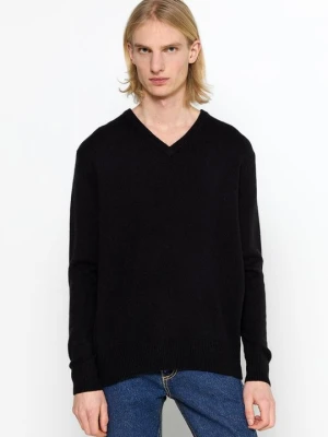Sweter AUTHENTIC CASHMERE antracytowy melanż