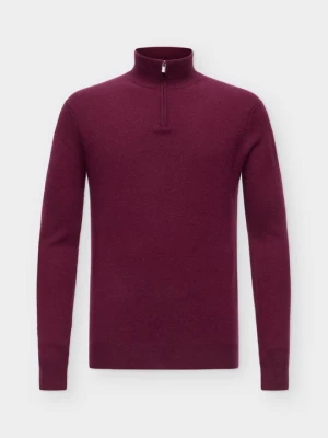 Sweter AUTHENTIC CASHMERE bordowy